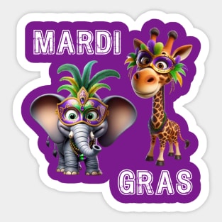 Kids Mardi Gras Youth Shirt Boys Mardi Gras Shirt Girls Mardi Gras Carnivale Shirt Mardi Gras Kids Mardi Gras TShirt Mardi Gras Top for Kids T-Shirt Sticker